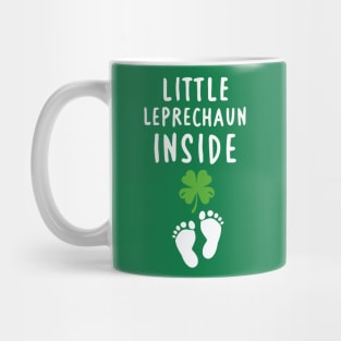 Little Leprechaun Inside Cute Pregnancy Announcement Mug